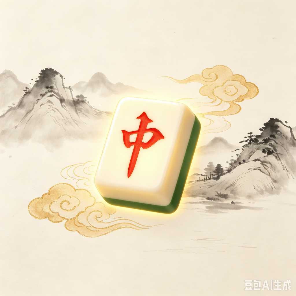 bamboo wood mahjong set