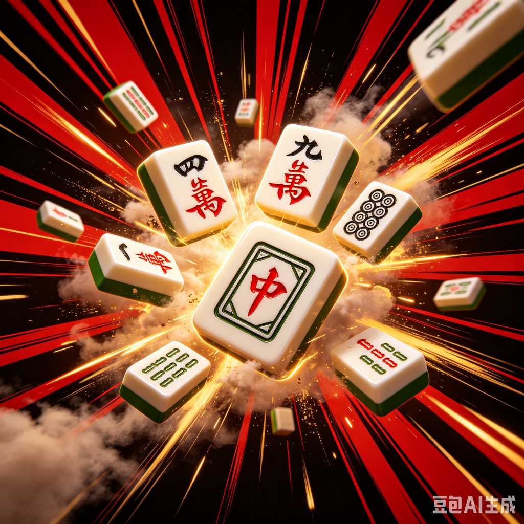 mahjong set with dice and chips